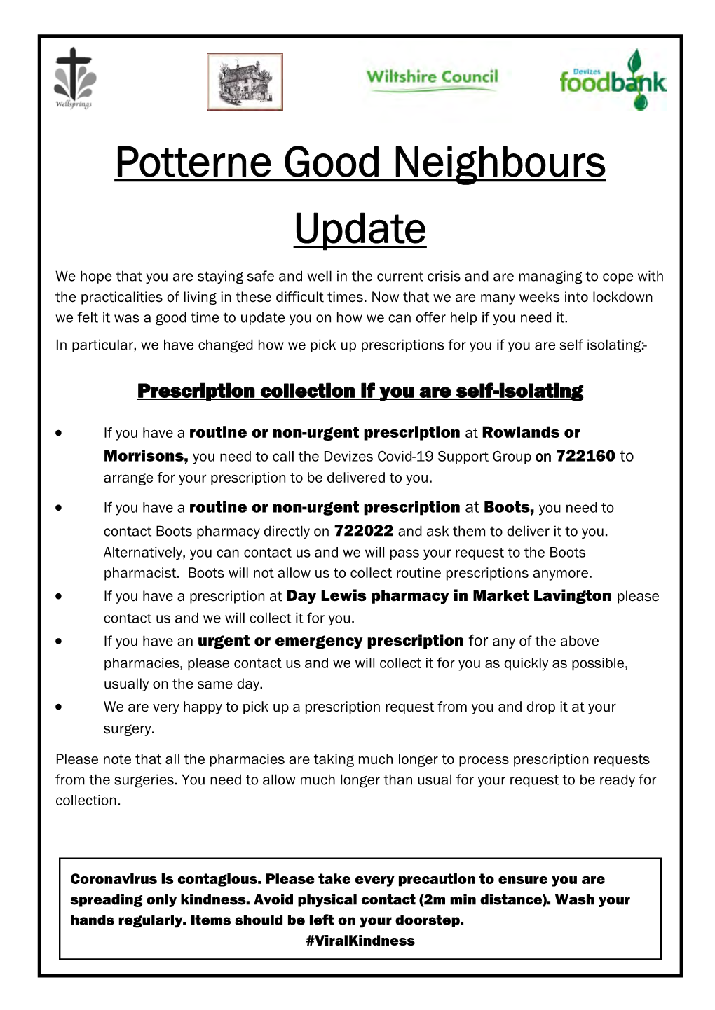 Potterne Good Neighbours Update