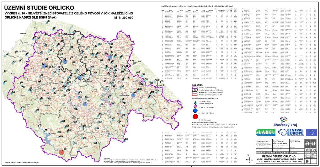 ÚZEMNÍ STUDIE ORLICKO Číslo Název Zdroj Obec K.Ú