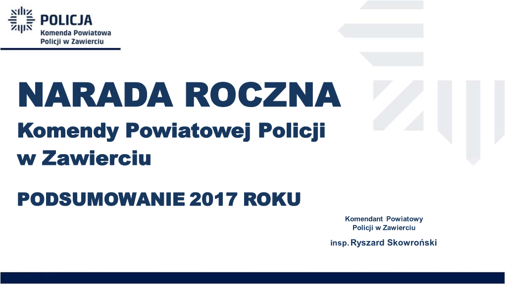 Informacja O Stanie Bezpieczenstwa I Porządku Publicznego Na Terenie