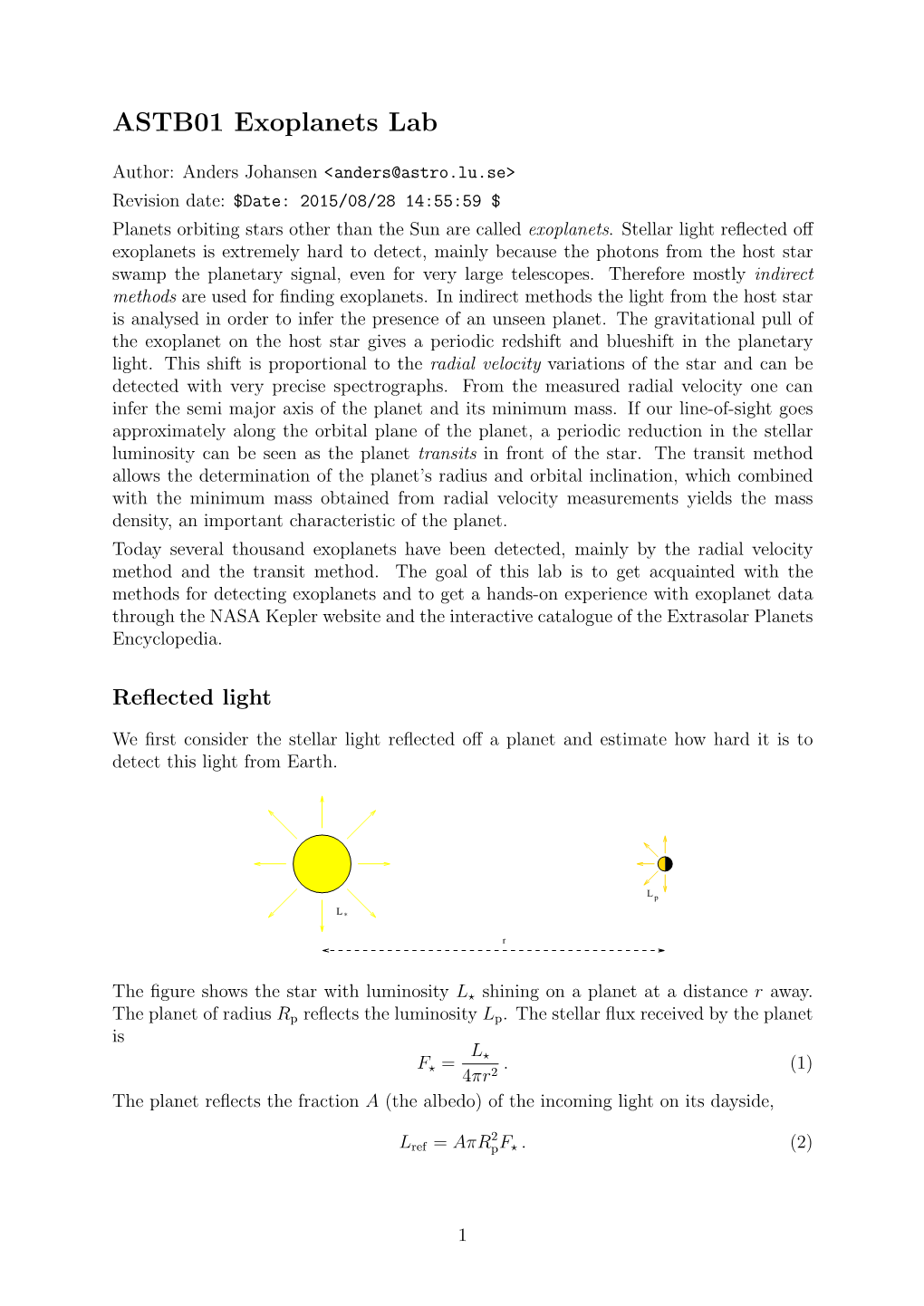 ASTB01 Exoplanets Lab