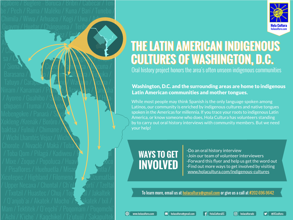 The Latin American Indigenous Cultures of Washington