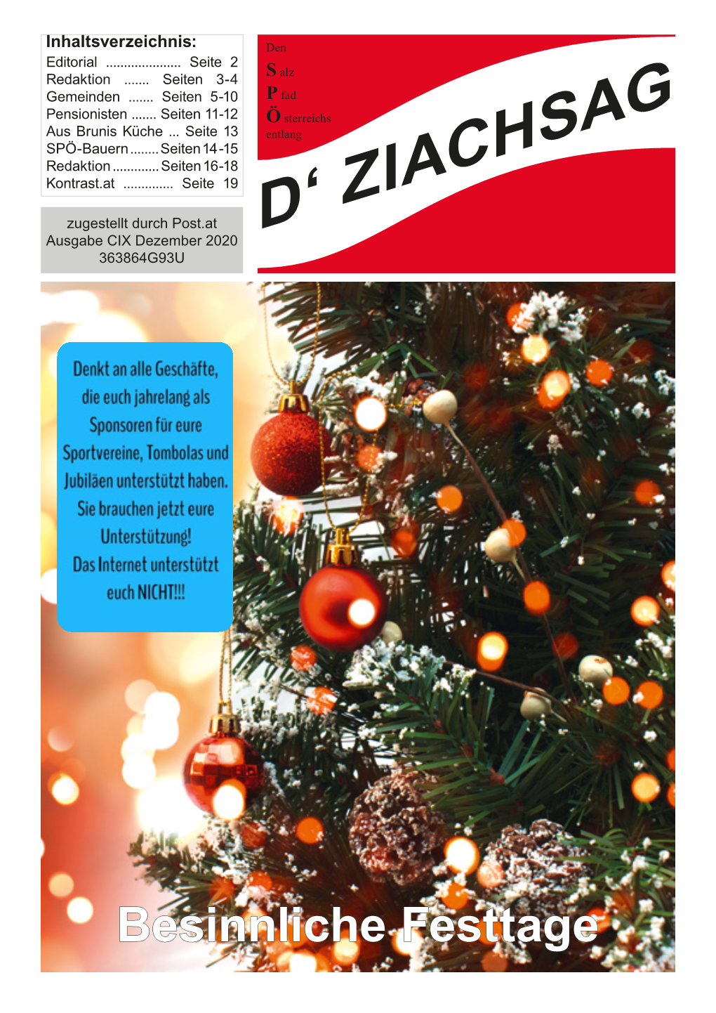 Dezember 2020 D‘ ZIACHSAG 363864G93U