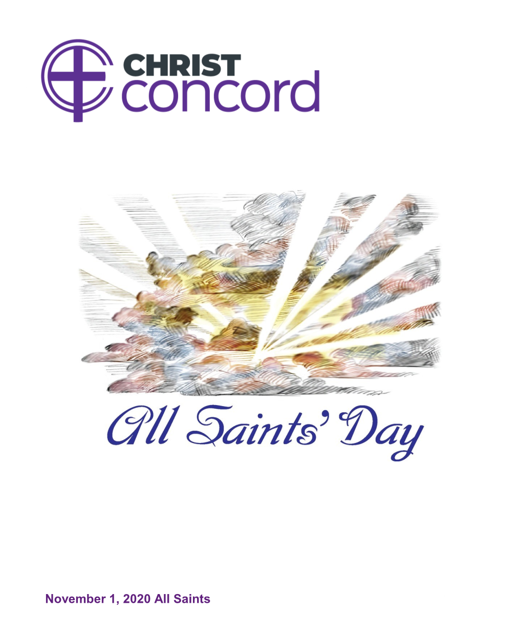 November 1, 2020 All Saints