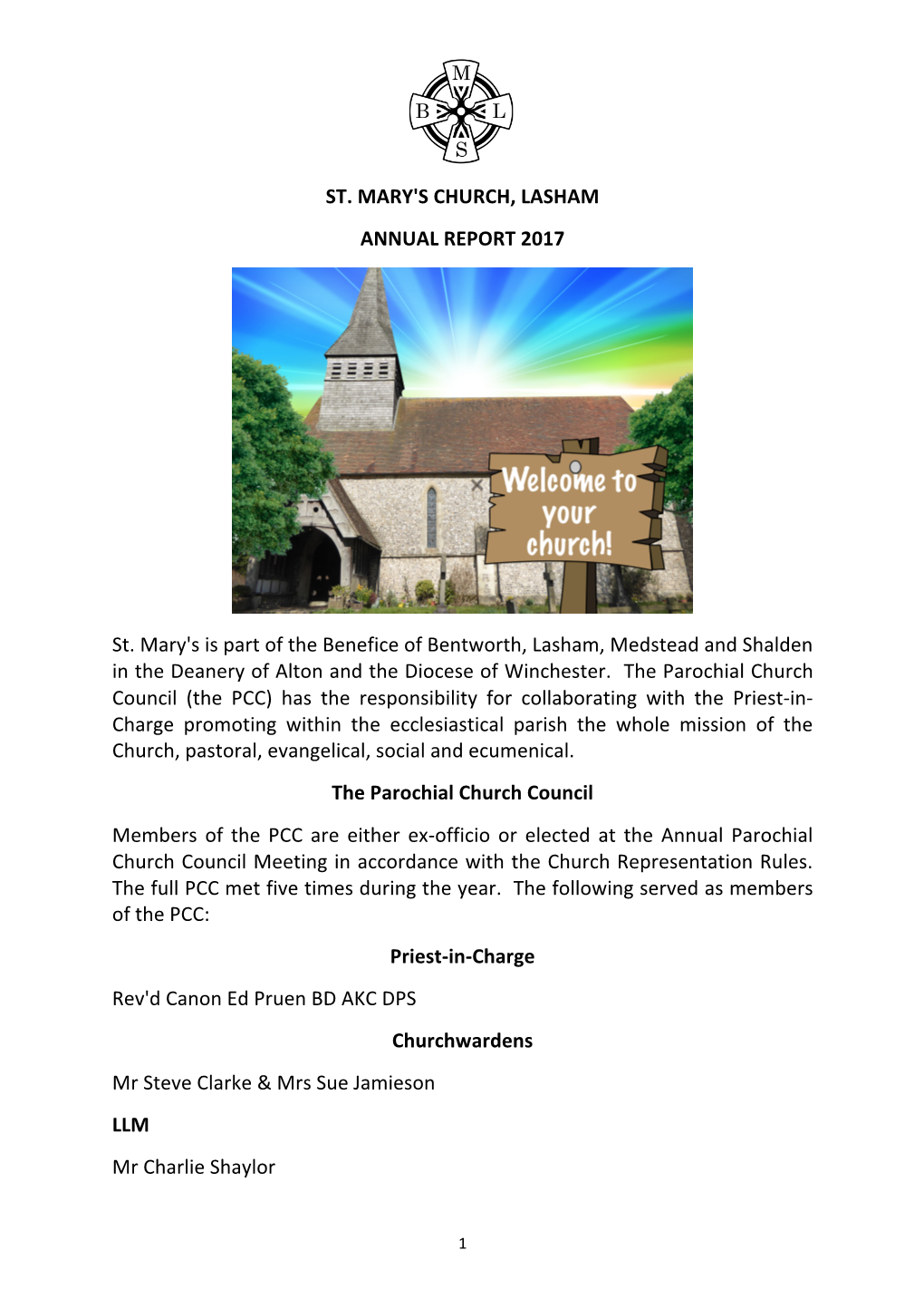 St. Mary's Church, Lasham Annual Report 2017