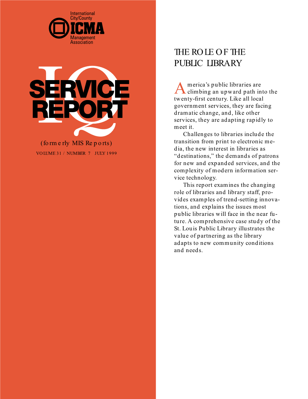 The Role of the Public Library