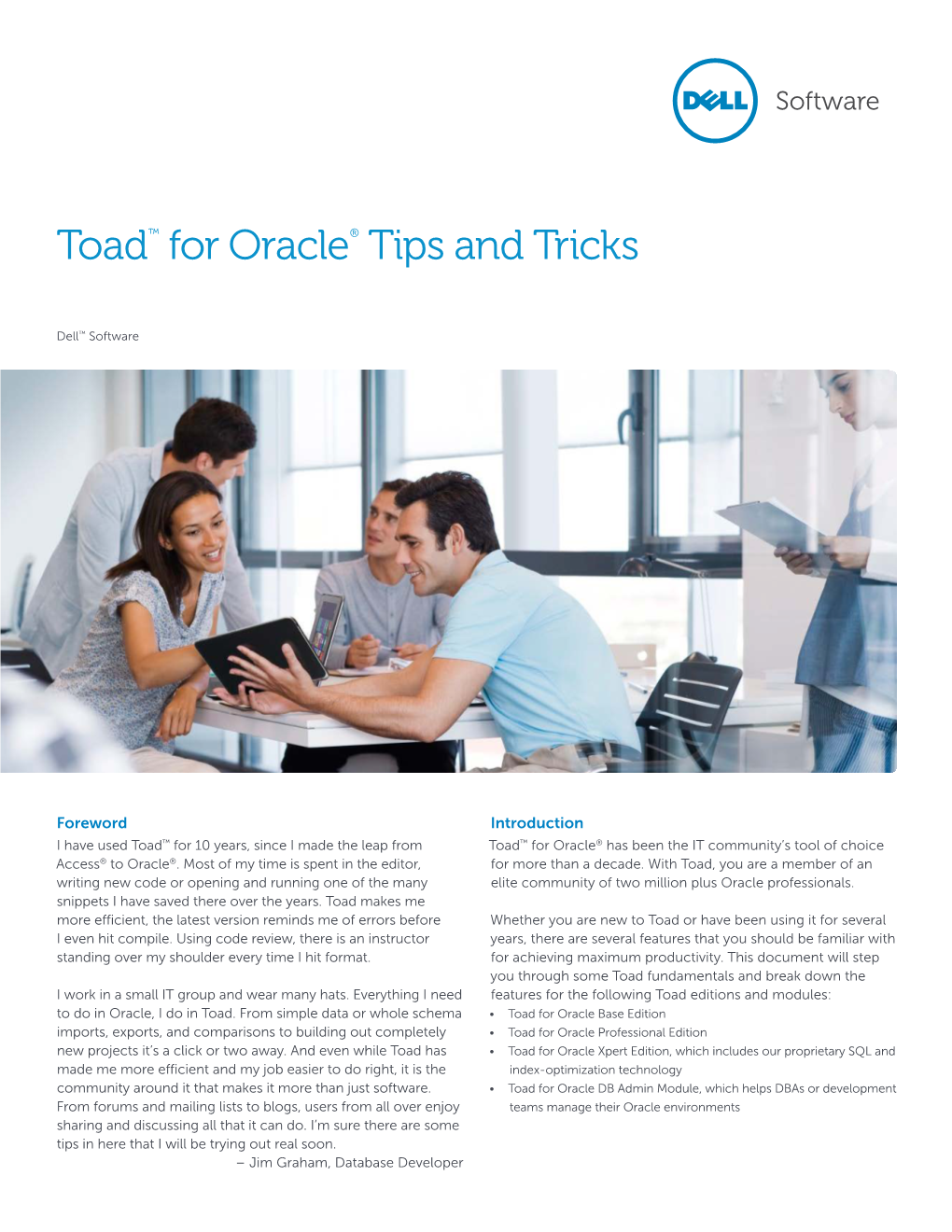 Toad™ for Oracle® Tips and Tricks