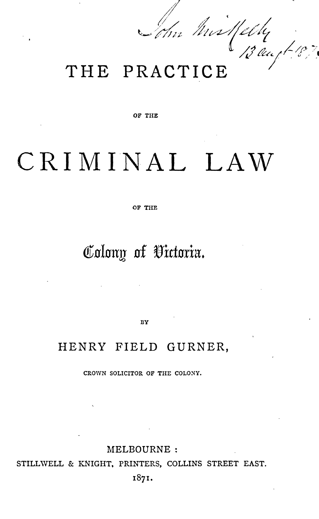 Criminal Law