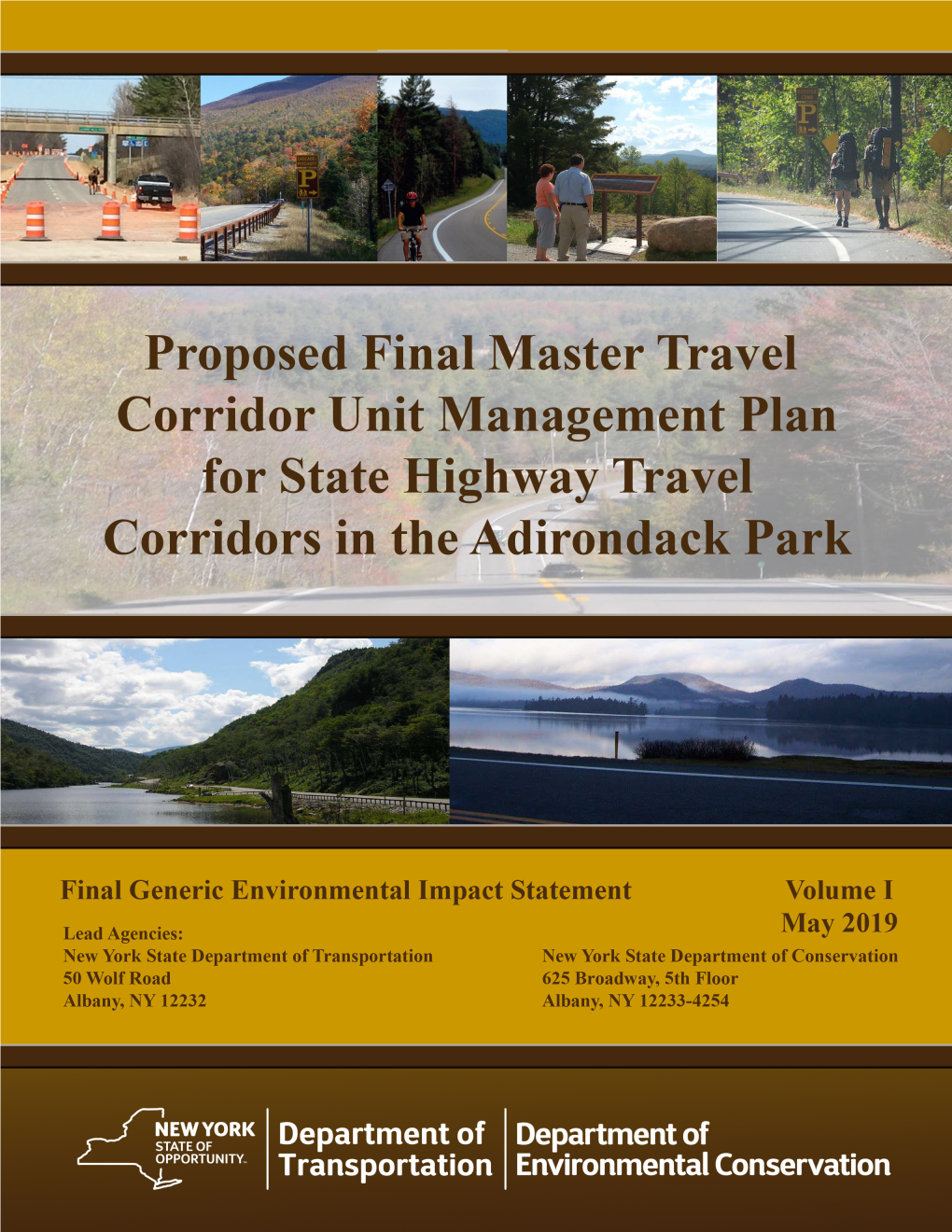 Proposed Final Master Travel Corridor Unit Management Plan for State