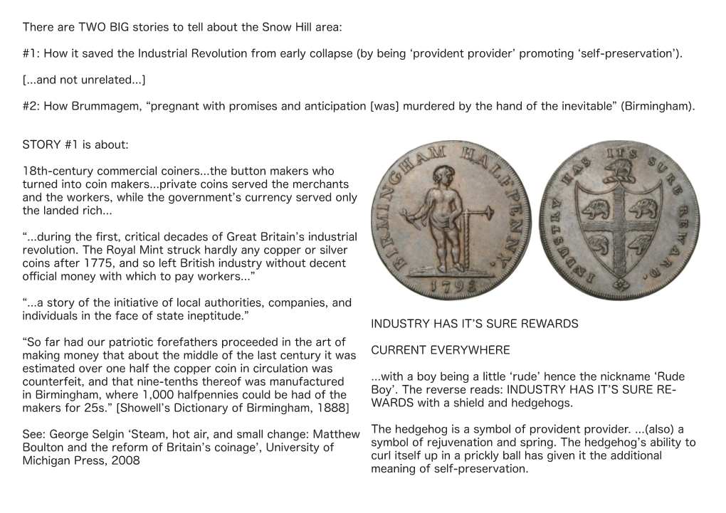 There Are TWO BIG Stories to Tell About the Snow Hill Area: #1: How It Saved the Industrial Revolution from Early Collapse (By B