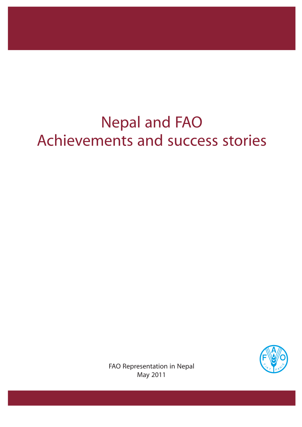 Nepal and FAO Achievements and Success Stories