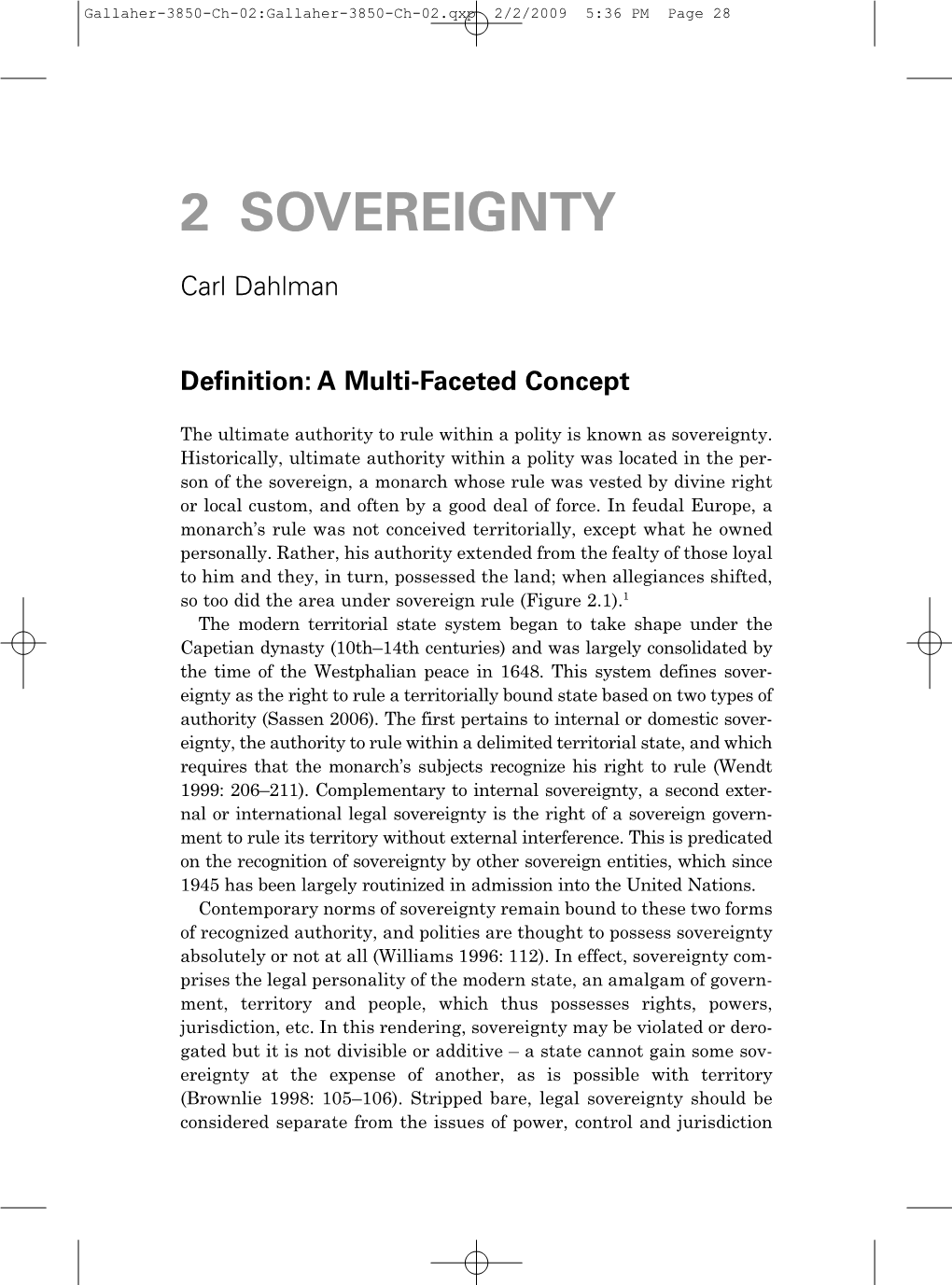 2 Sovereignty