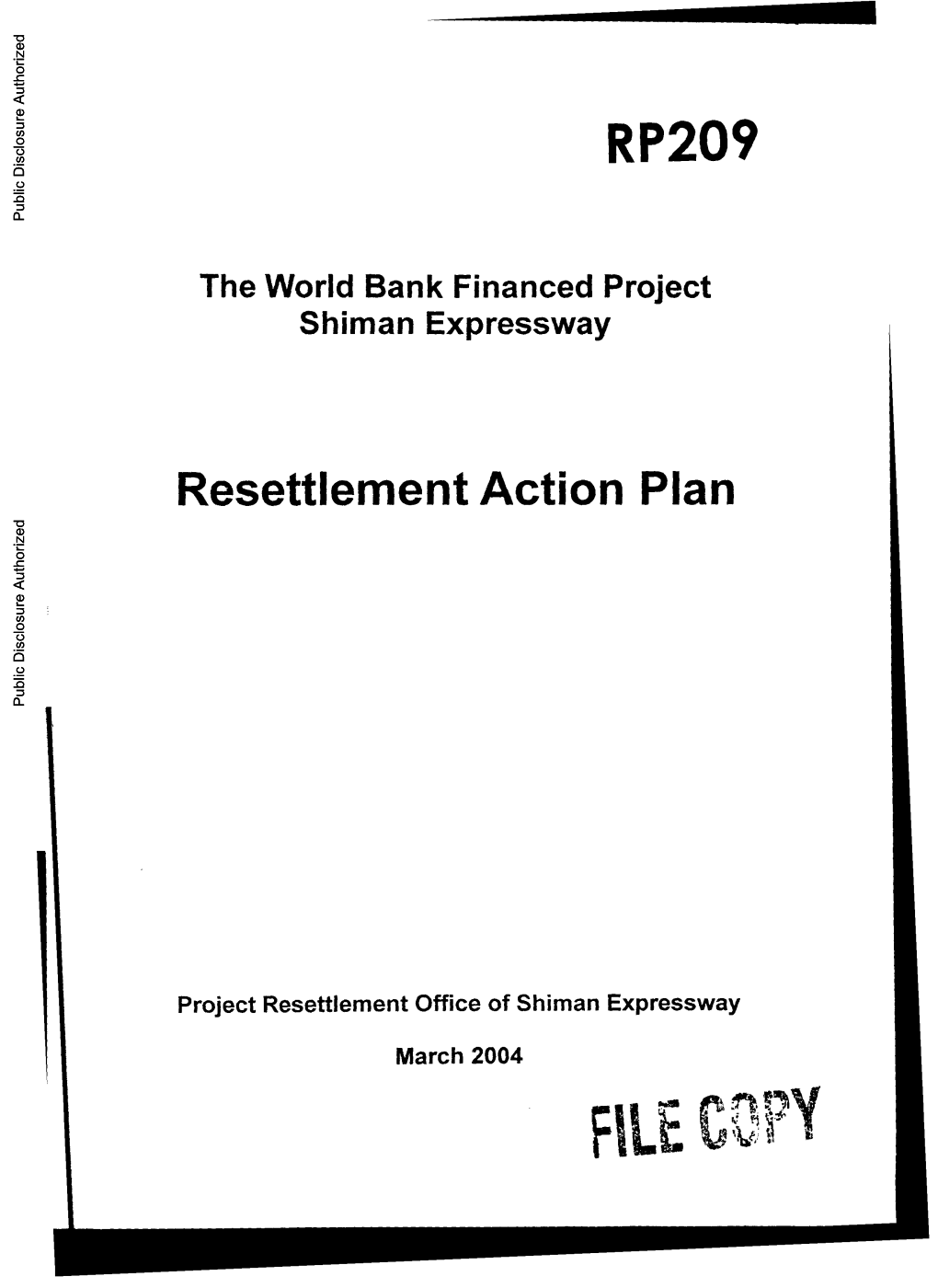 Resettlement Concepts and Definitions Definitions