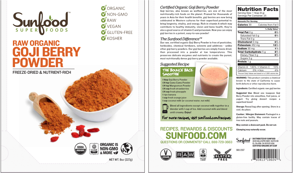 Powder Goji Berry