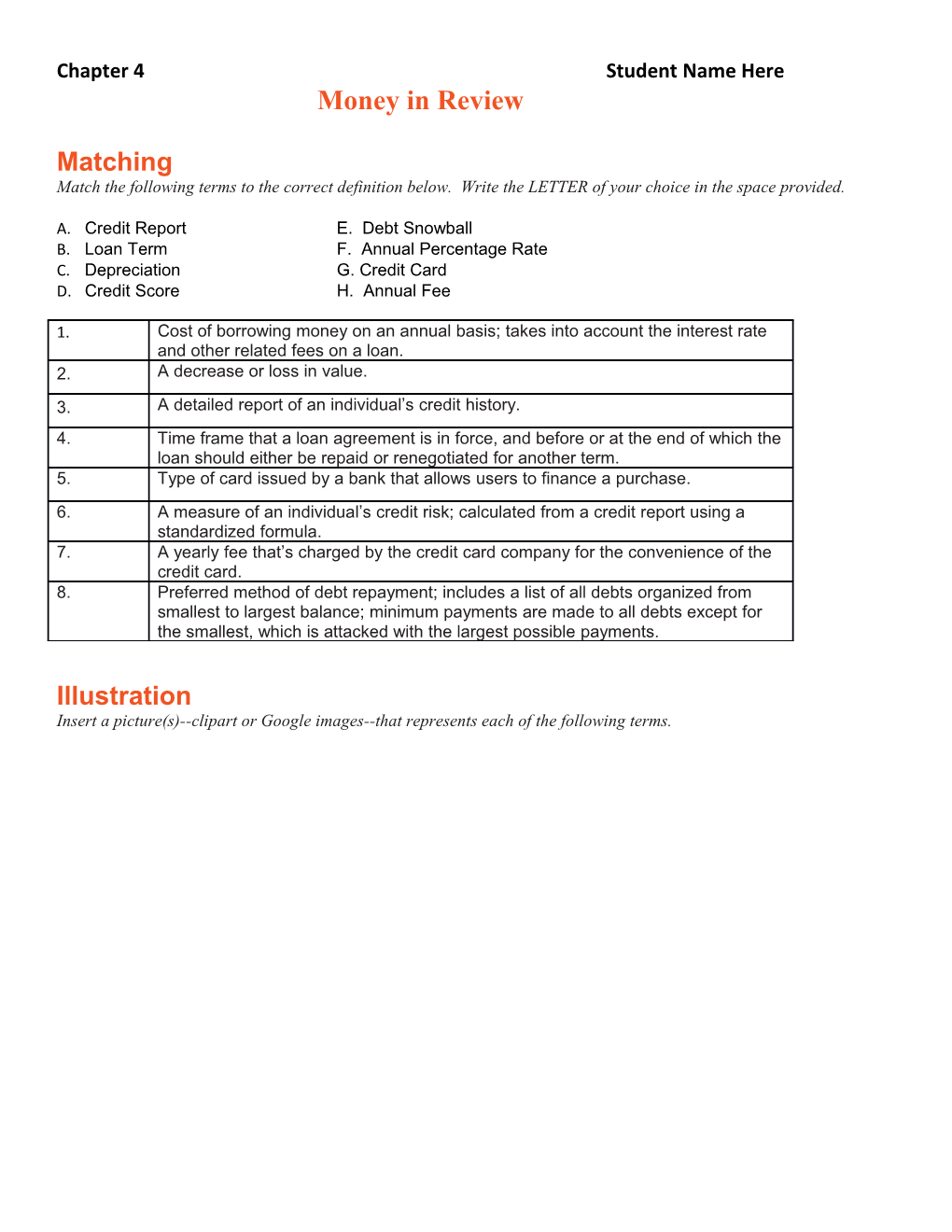 Chapter 4 Student Name Here