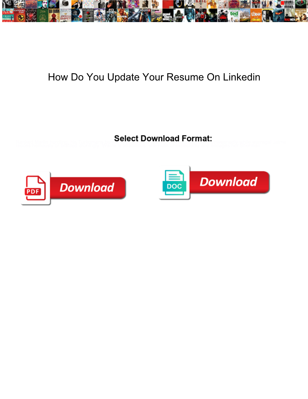 How Do You Update Your Resume on Linkedin