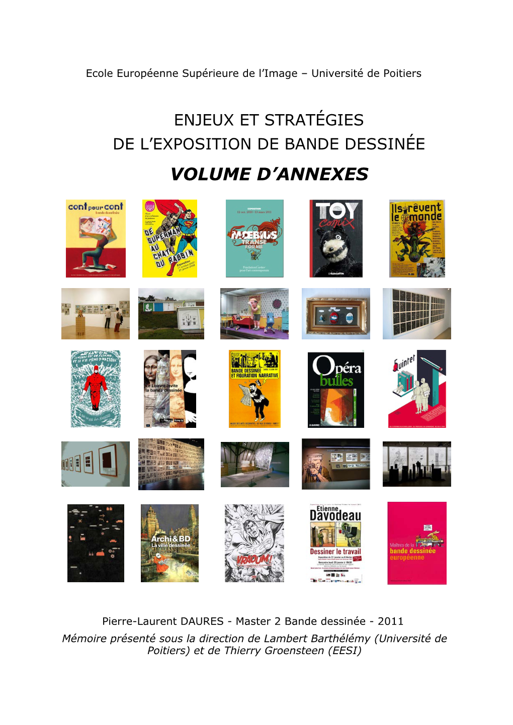 Enjeux Et Stratégies De L'exposition De Bande Dessinée