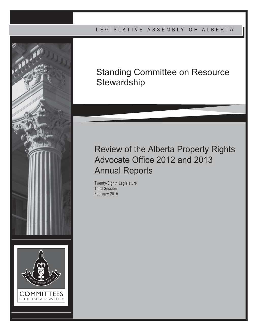 Standing Committee on Resource Stewardship Review of the Alberta