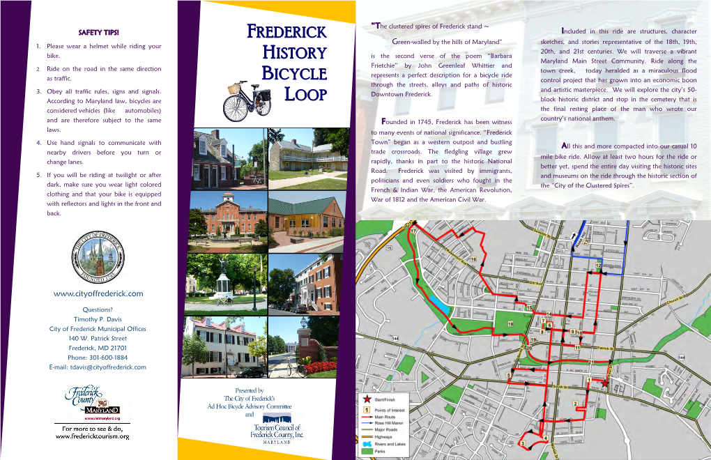 Frederick History Bicycle Loop