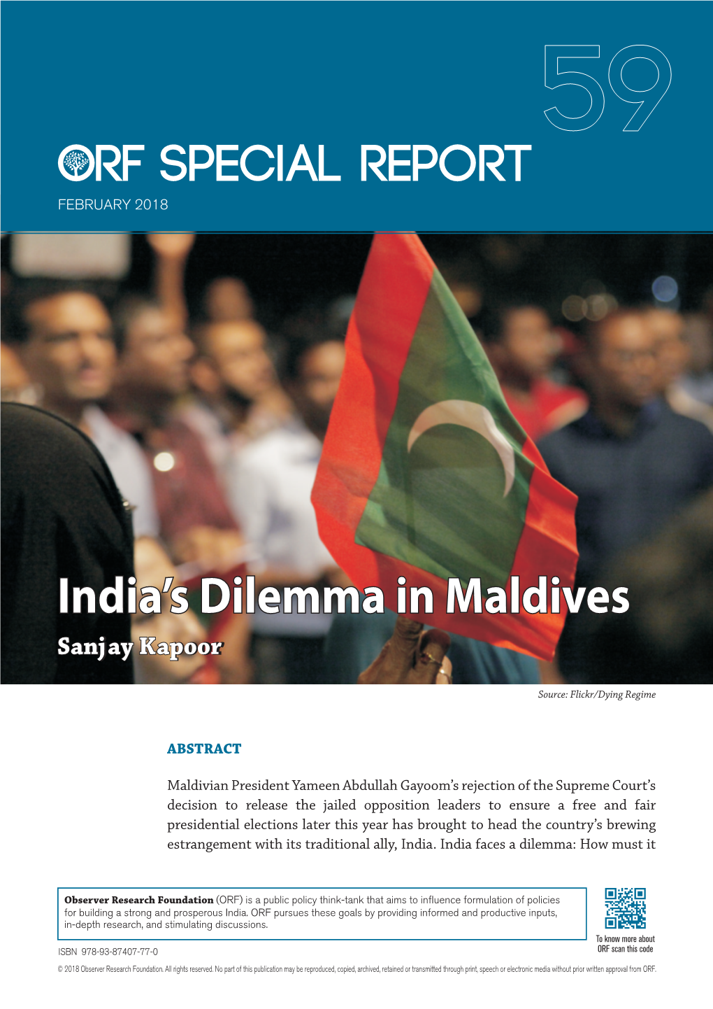 India's Dilemma in Maldives