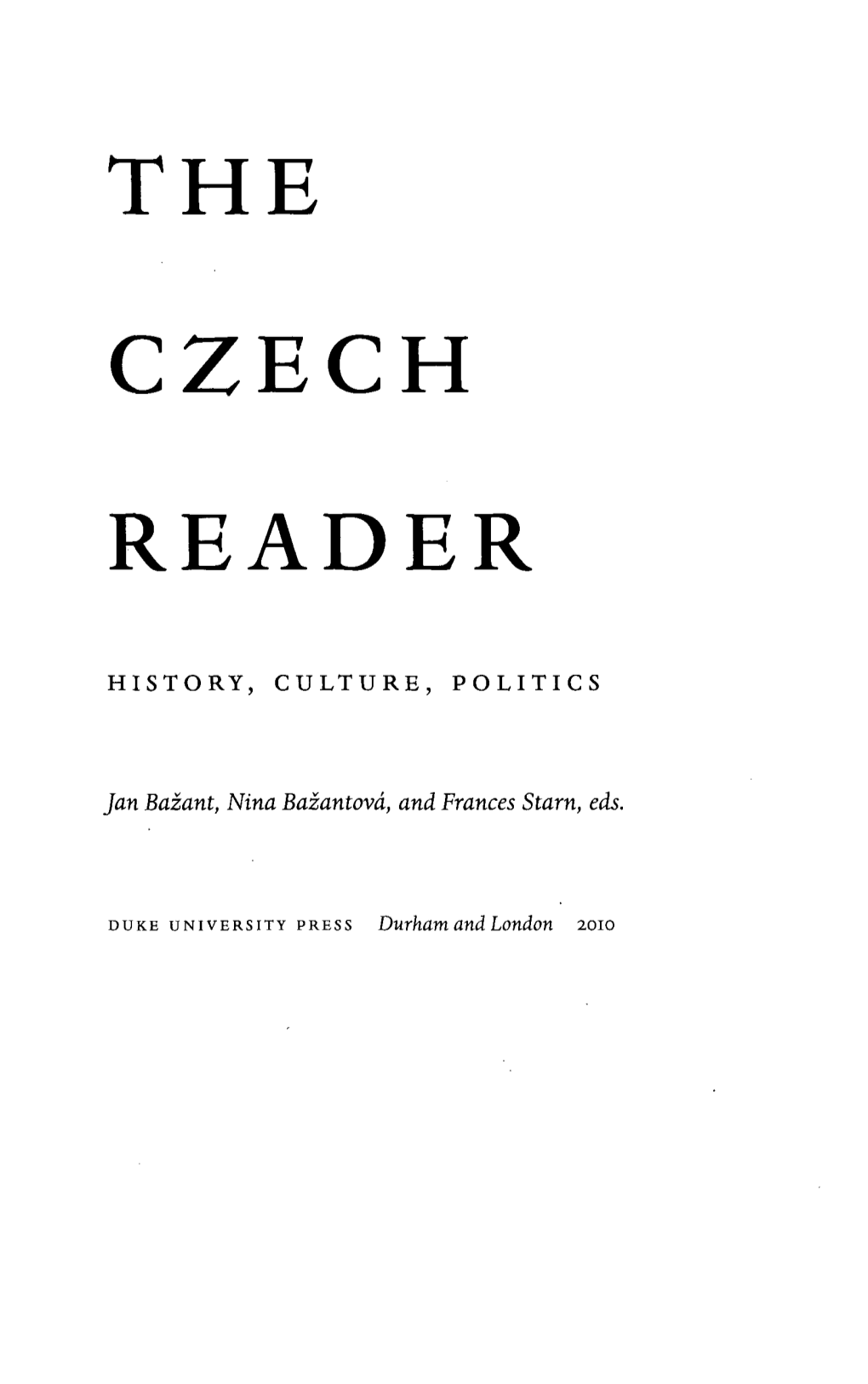 The Czech Reader