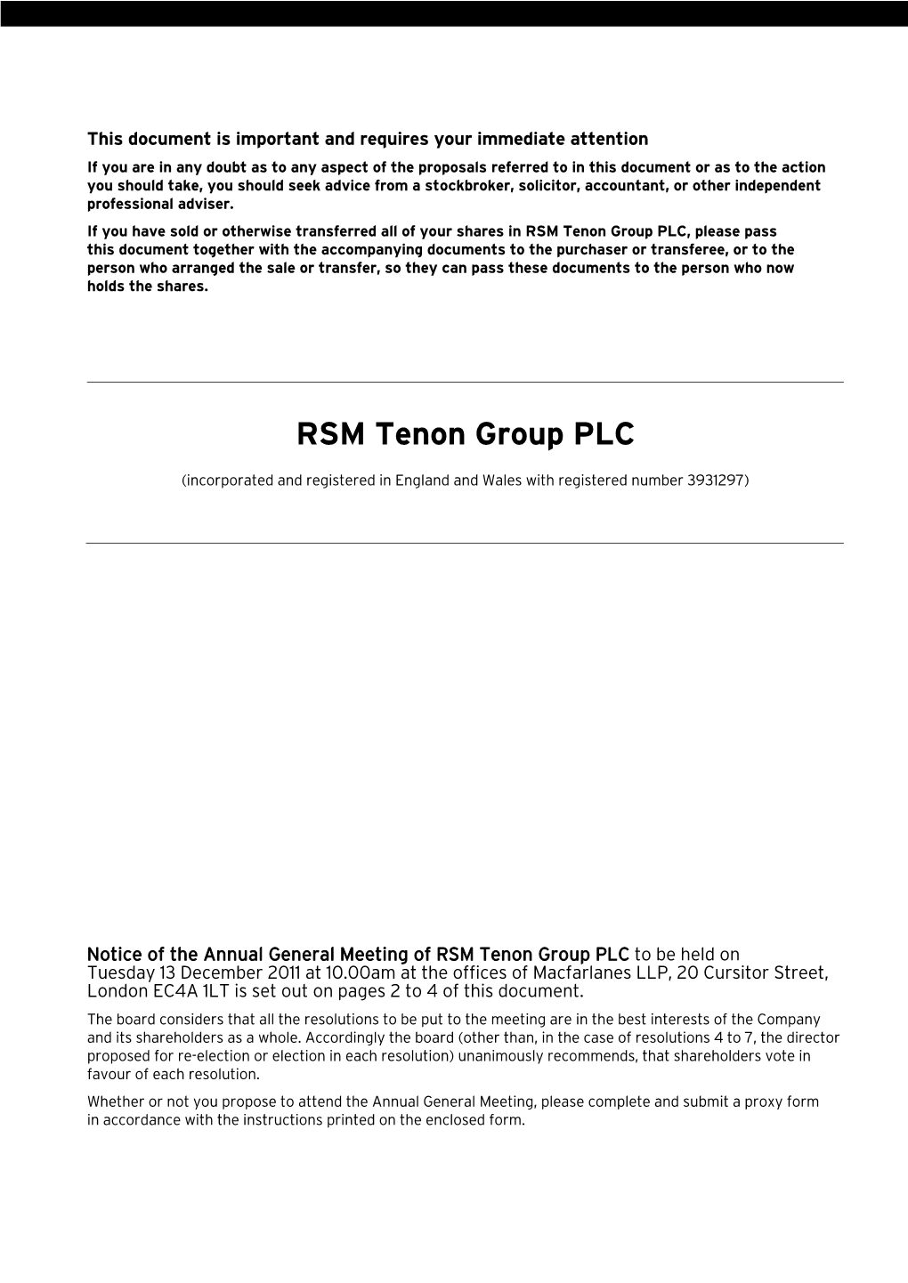 RSM Tenon Group