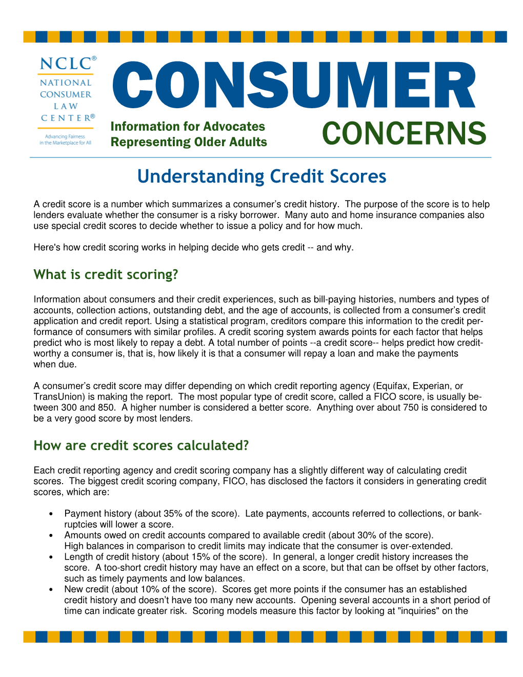 Understanding Credit Scores