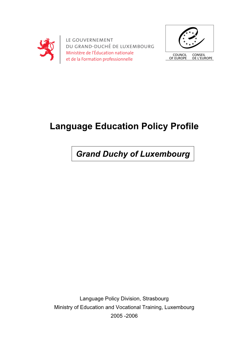 Language Education Policy Profile