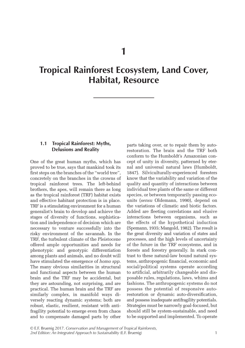 Tropical Rainforest Ecosystem, Land Cover, Habitat, Resource