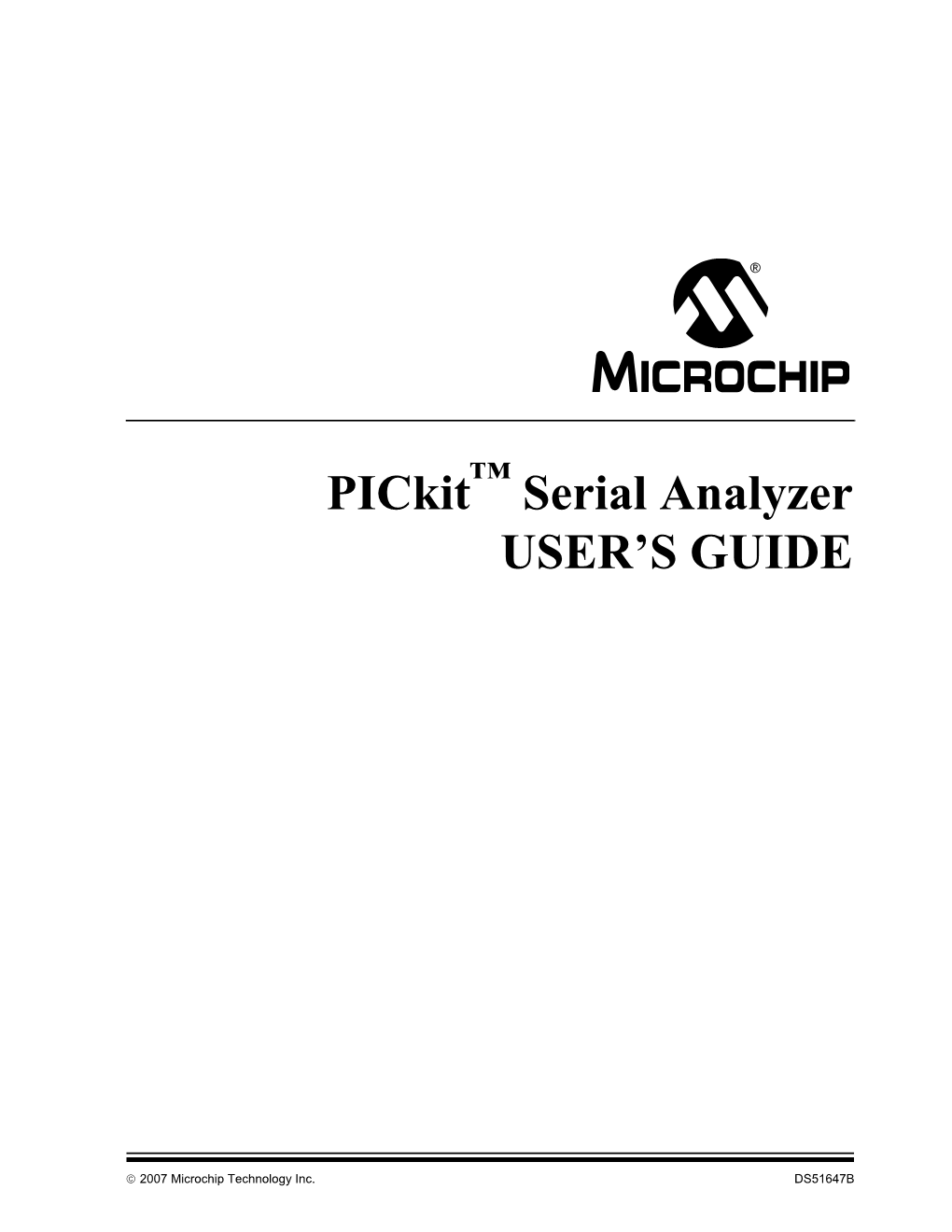 Pickit Serial Analyzer USER's GUIDE