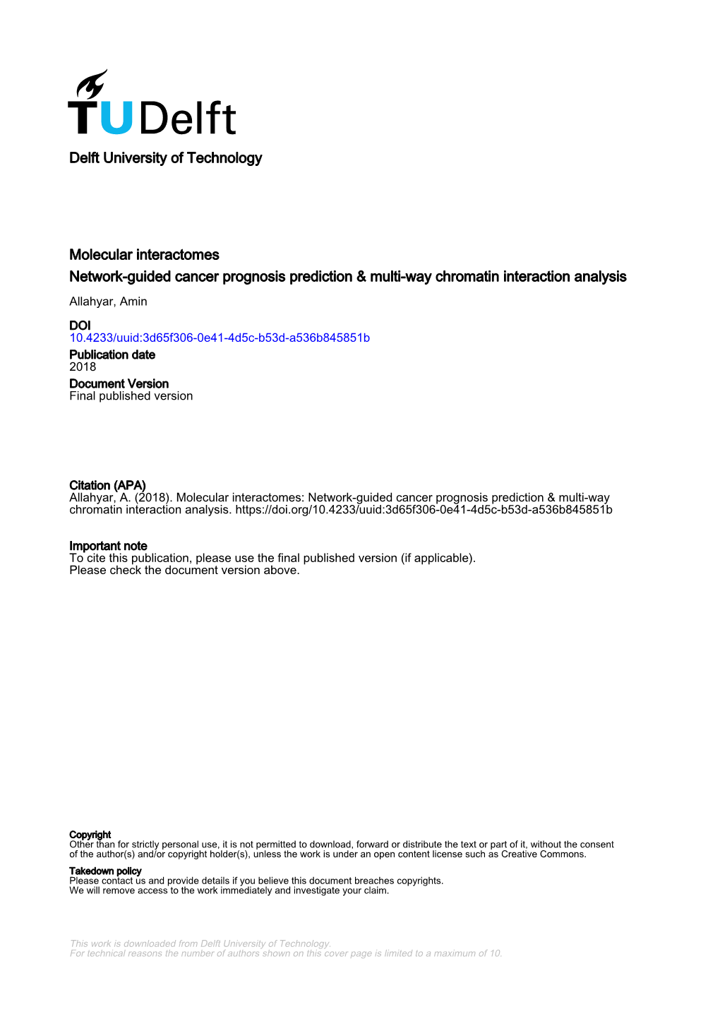 Molecular Interactomes