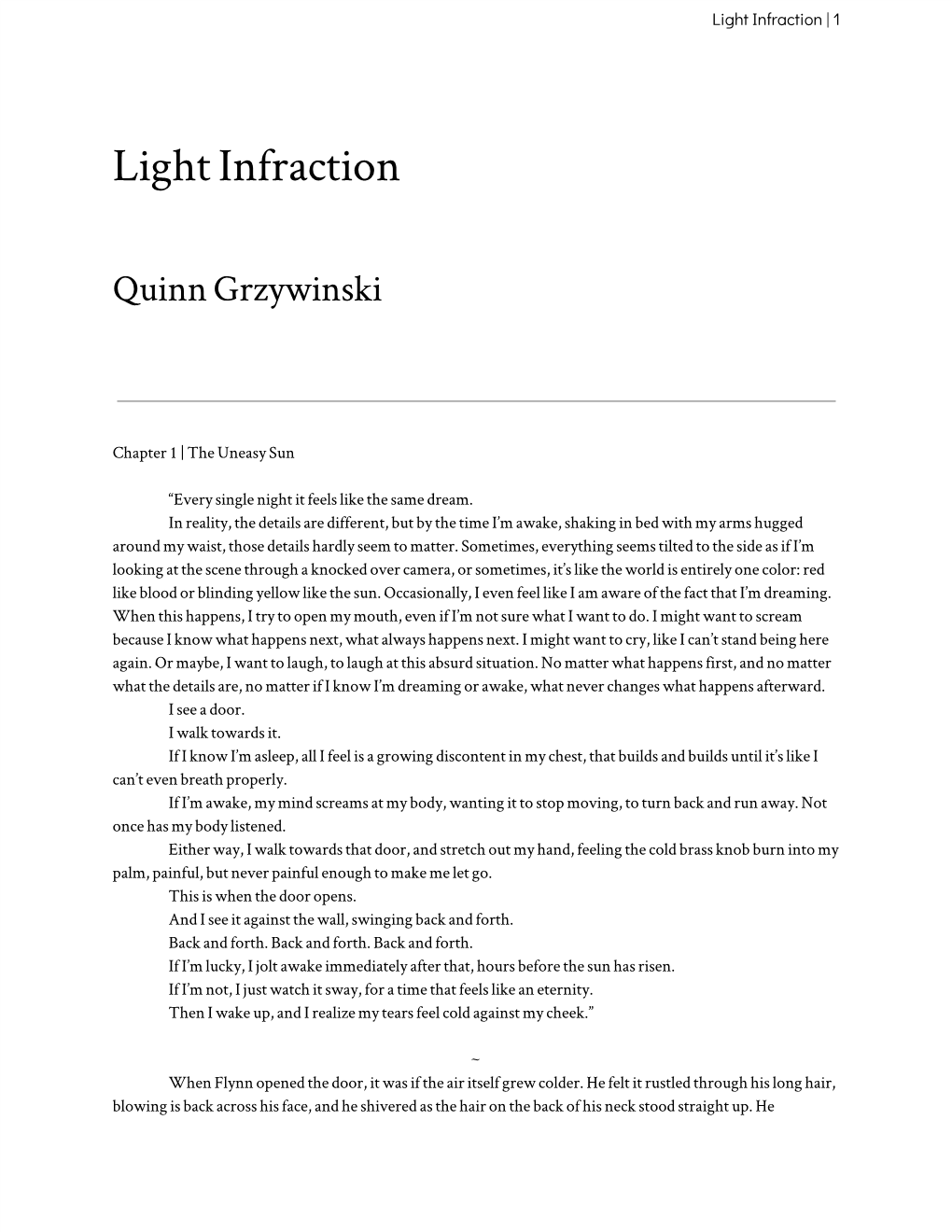 Light Infraction | 1