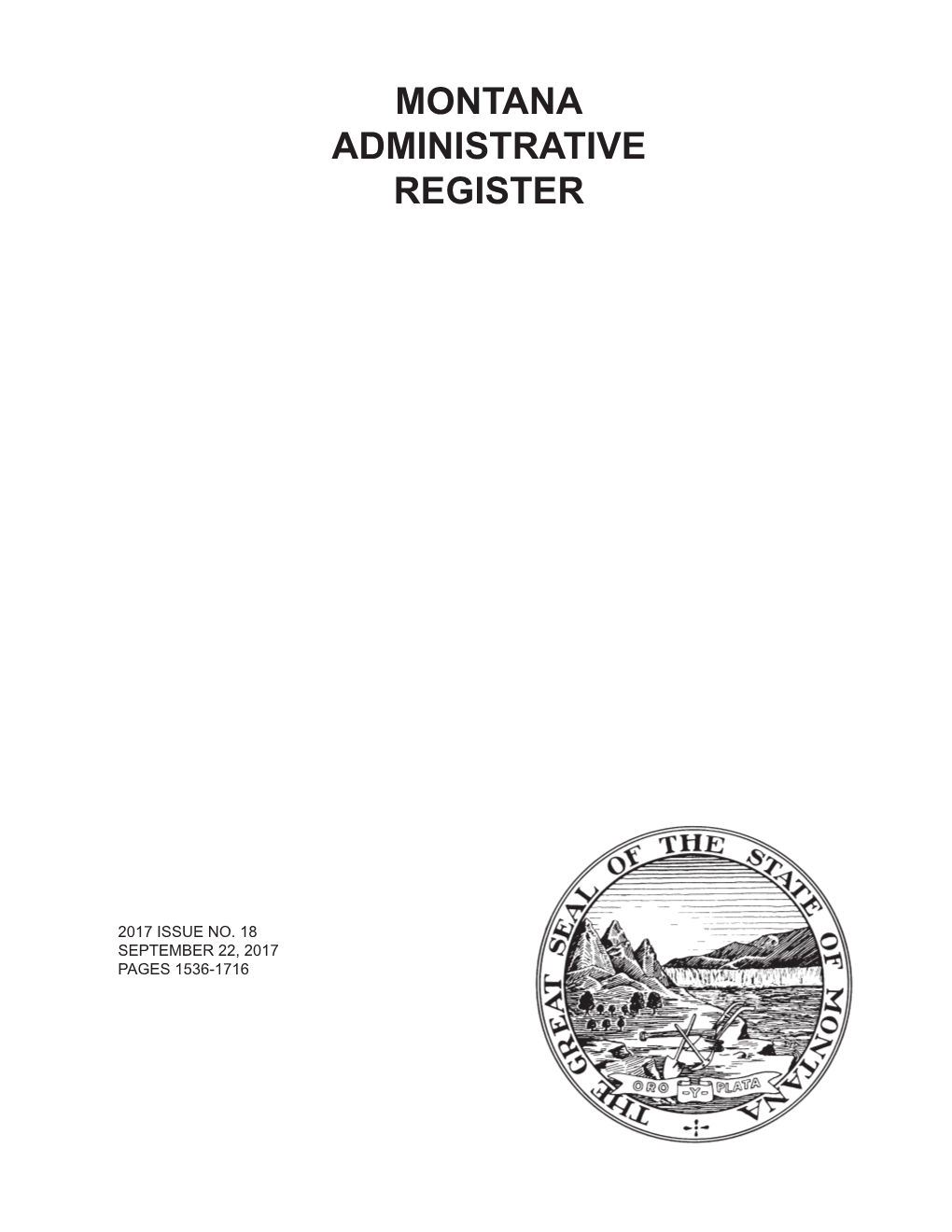 Montana Administrative Register