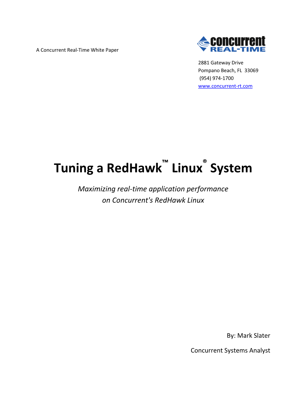 Tuning a Redhawk Linux System