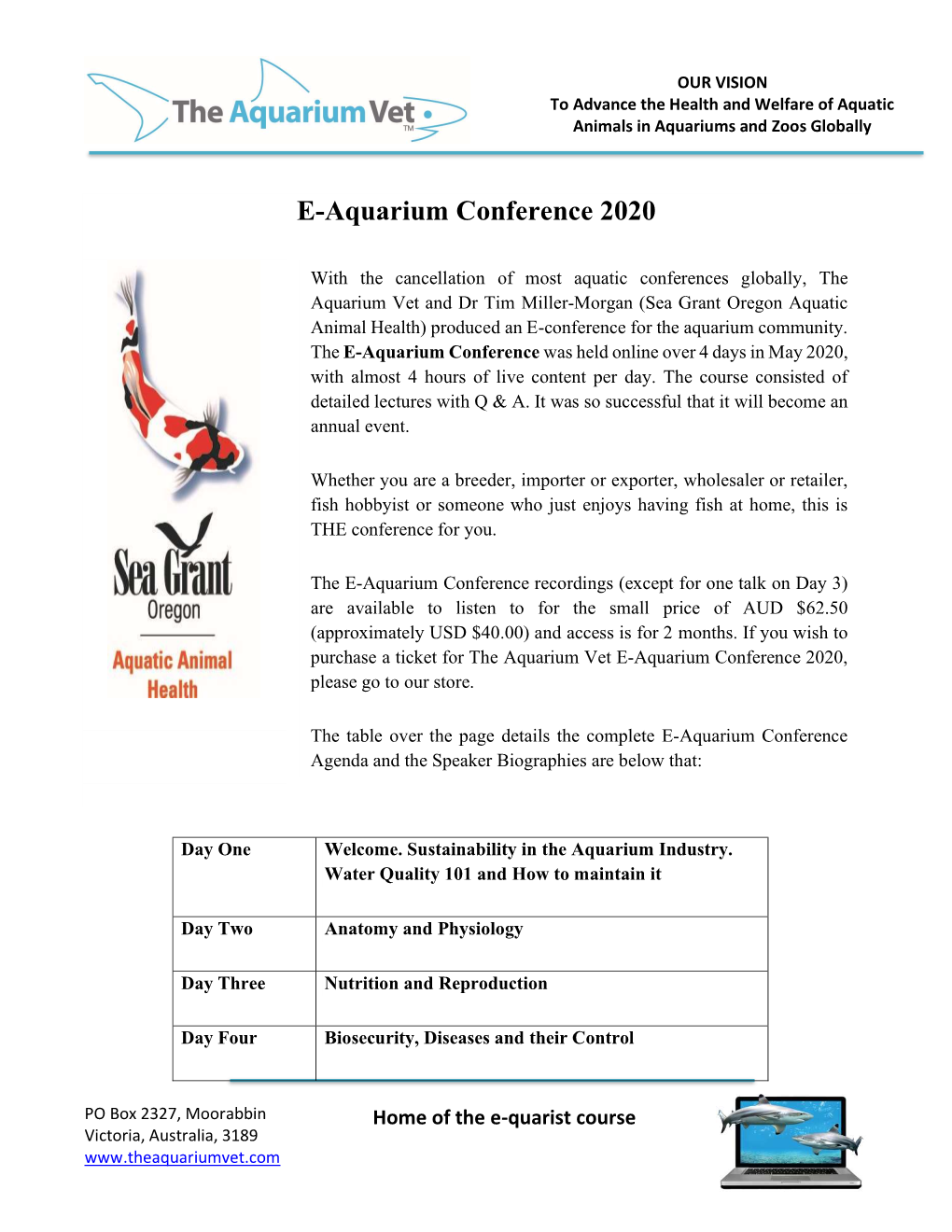E-Aquarium Conference 2020