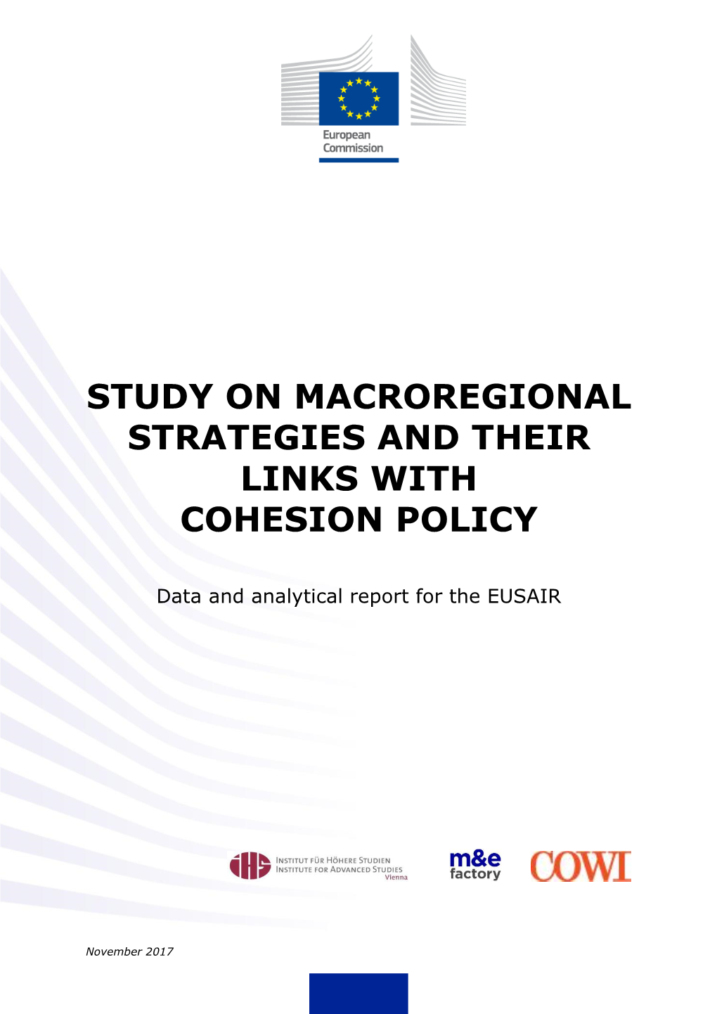 Study on Macroregional Strategies and Their Links with Cohesion Policy