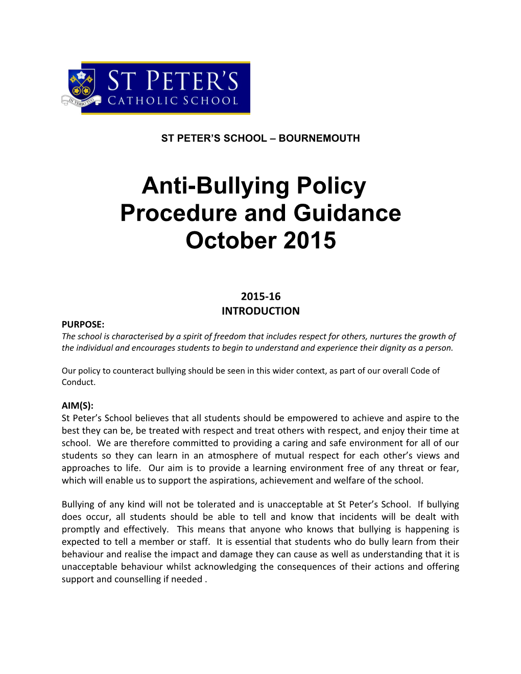 Anti-Bullying Policy s11