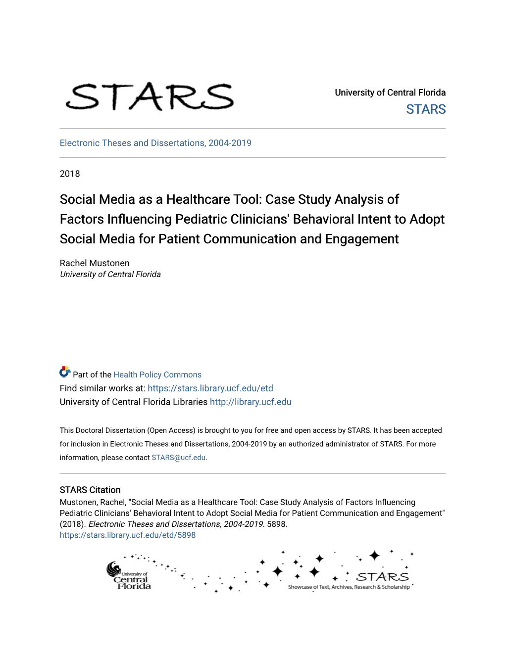 Social Media As a Healthcare Tool: Case Study Analysis of Factors