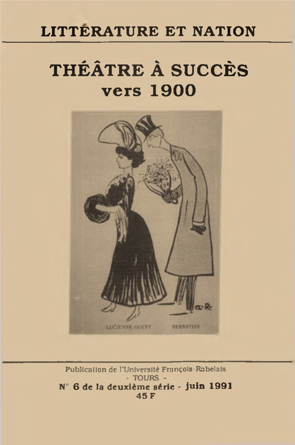 THÉÂTRE À SUCCÈS Vers 1900