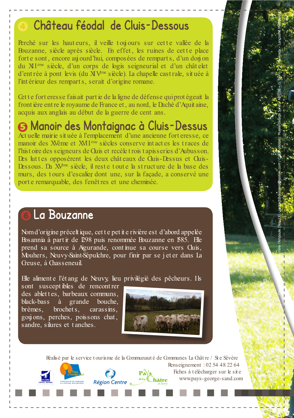 6 La Bouzanne 4 Château Féodal De Cluis-Dessous 5 Manoir Des