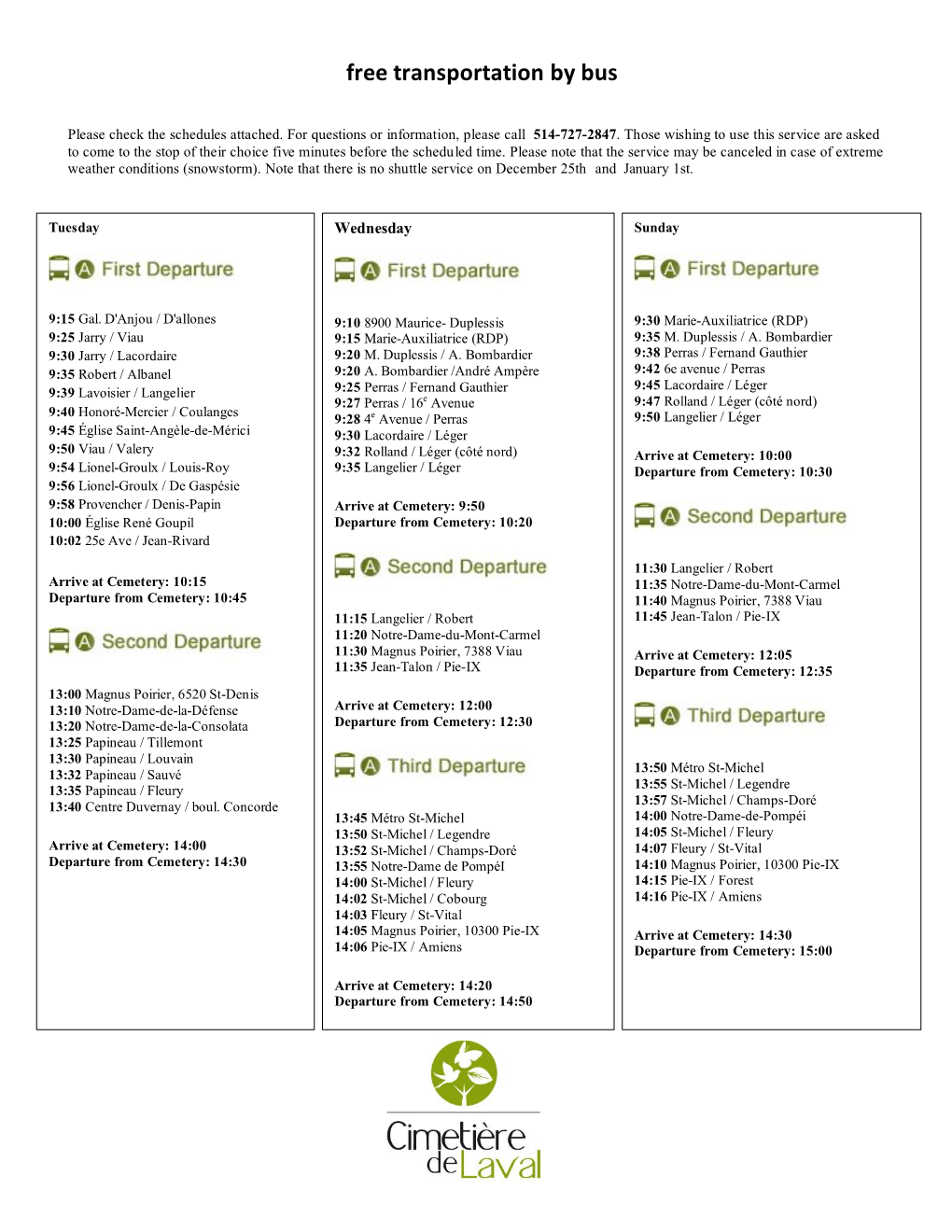 Download Bus Timetables