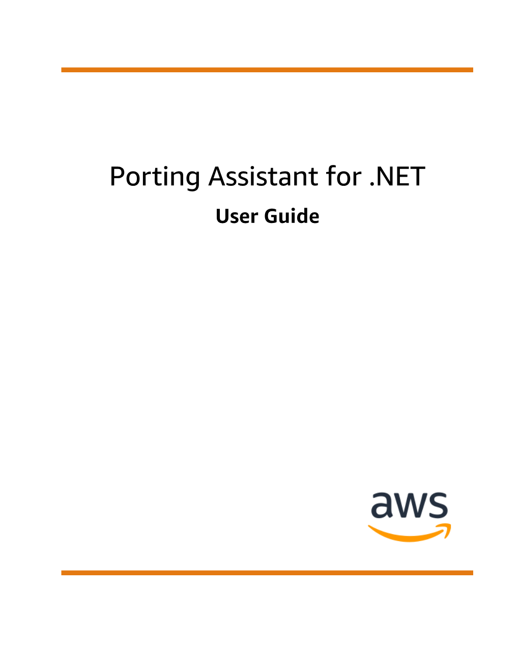 Porting Assistant for .NET User Guide Porting Assistant for .NET User Guide