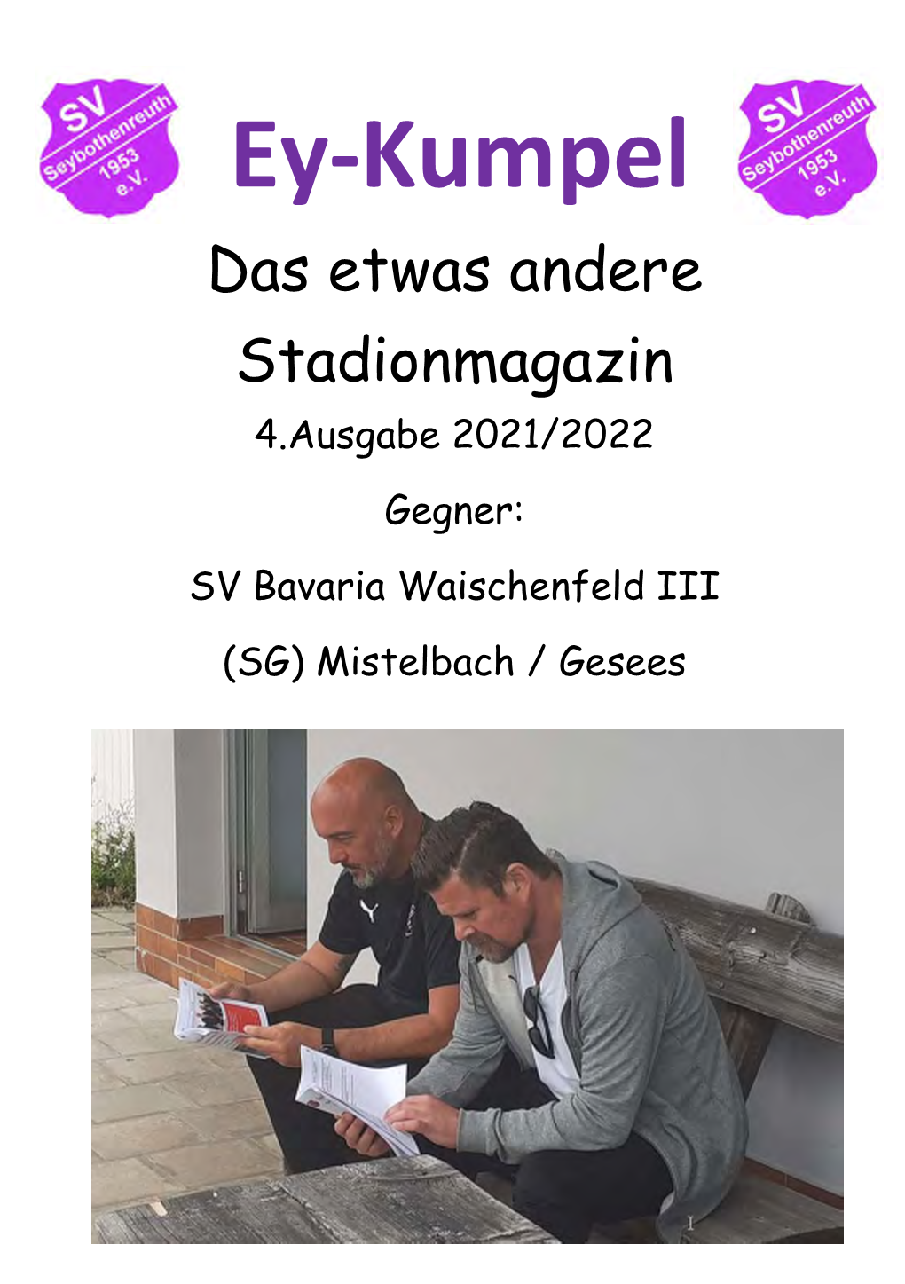 Ey-Kumpel Das Etwas Andere Stadionmagazin 4.Ausgabe 2021/2022