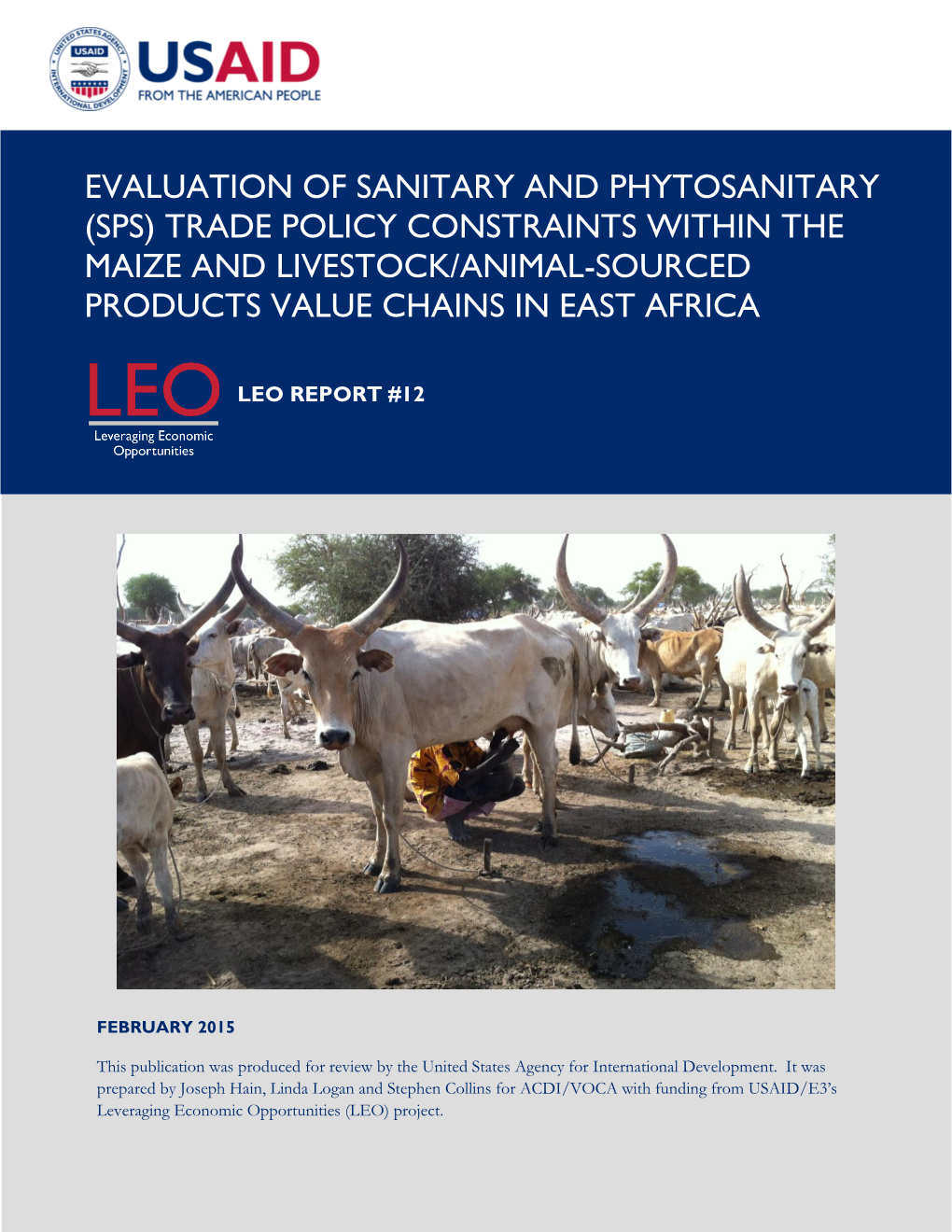 SPS Trade Policy Constraints Within the Maize & Livestock