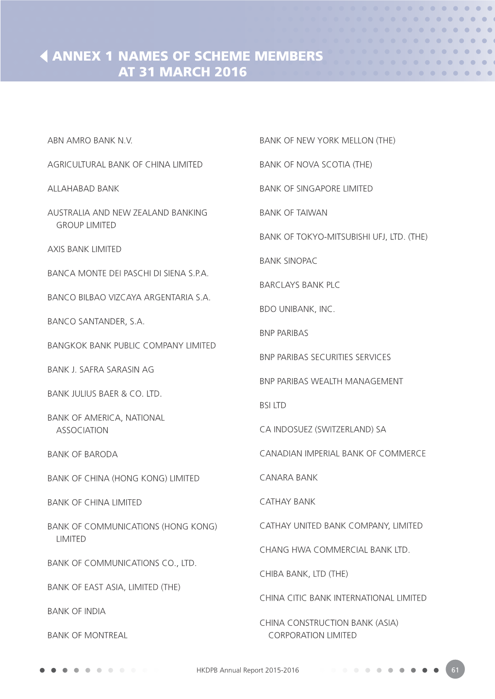 Hong Kong Deposit Protection Board Annual Report 2015-2016