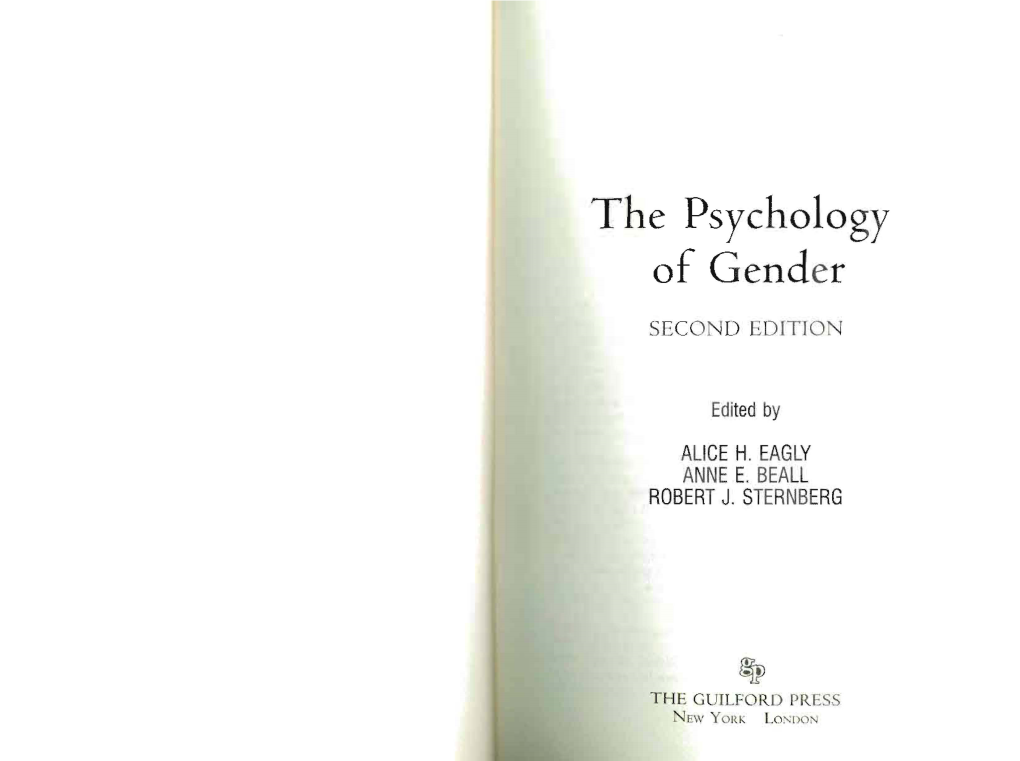 The Psychology of Gender