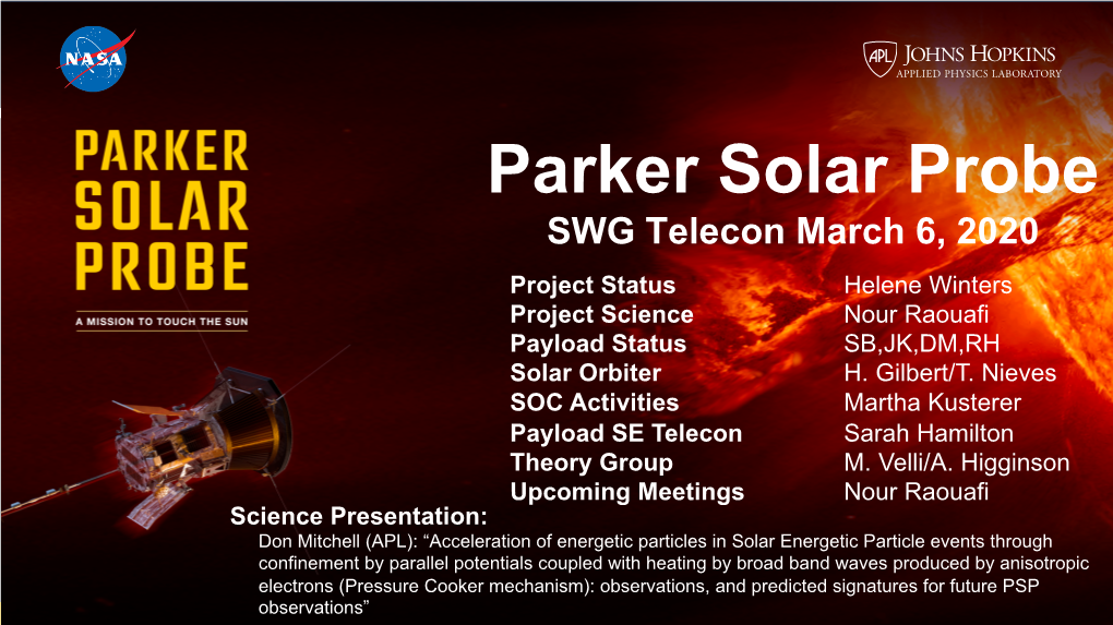 Parker Solar Probe Science Gateway