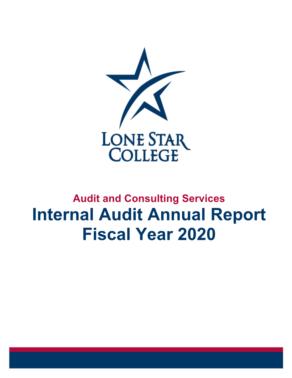 Internal Audit Annual Report Fiscal Year 2020