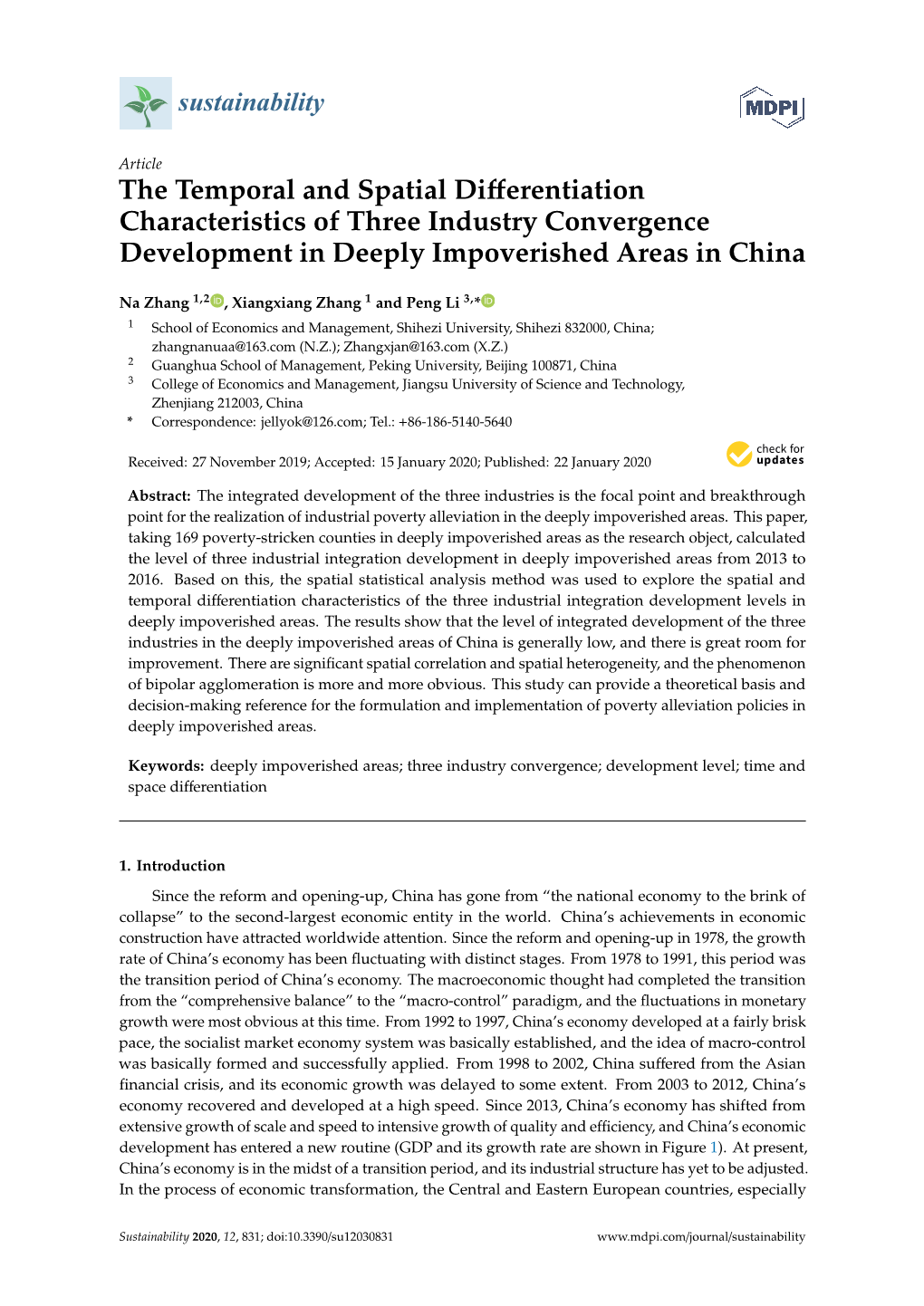 The Temporal and Spatial Differentiation Characteristics Of