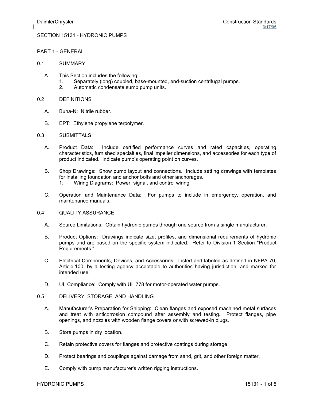 Daimlerchrysler Construction Standards s2