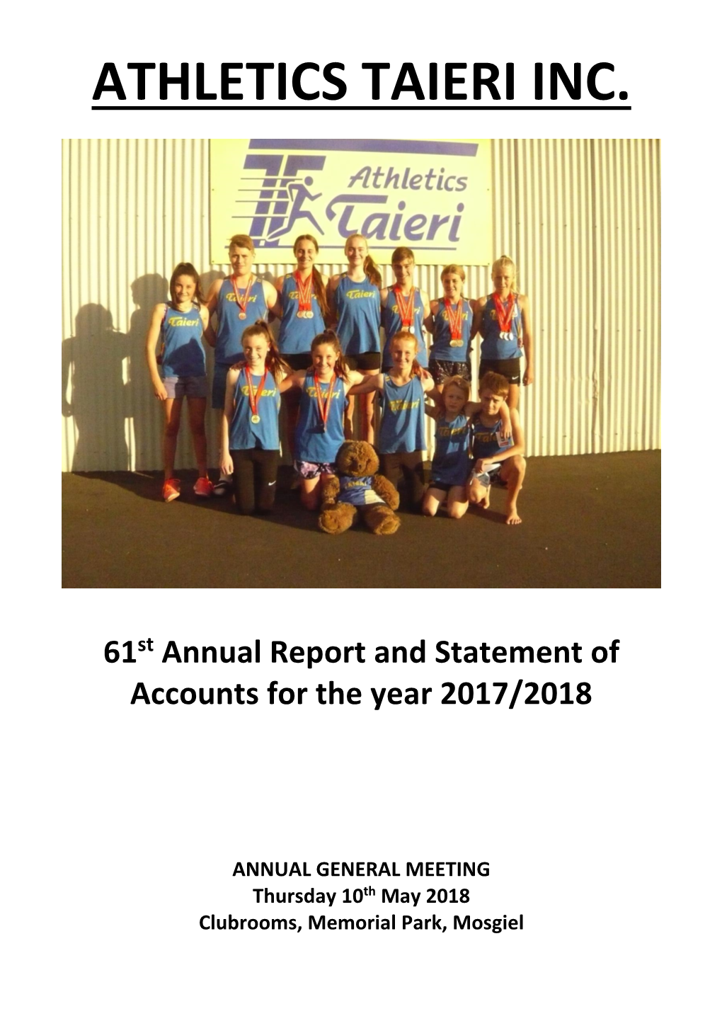 Athletics Taieri Inc